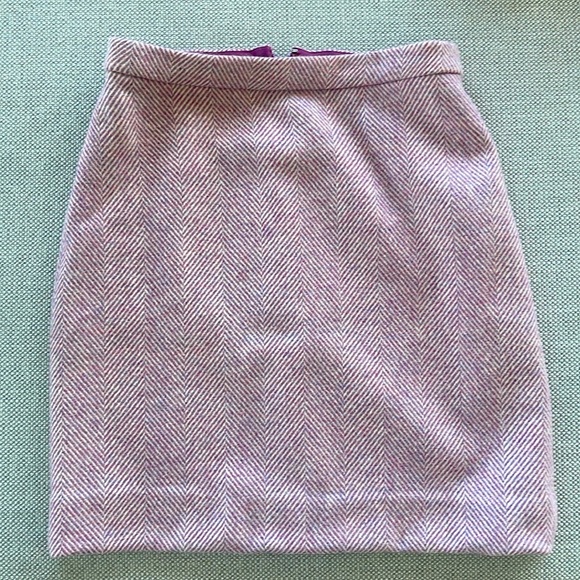 J. Crew lavender s 2 herringbone skirt. Excellent condition. - Picture 1 of 3